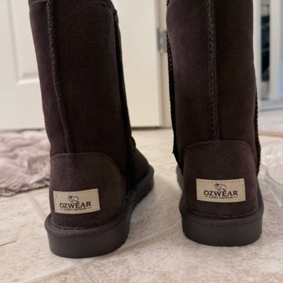 OZWEAR UGG Classic Sheepskin Boots - Brown, Size 37 (New) - Picture 2 of 9